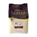 Lubeca Chocolat de couverture noir ivory coast 55%