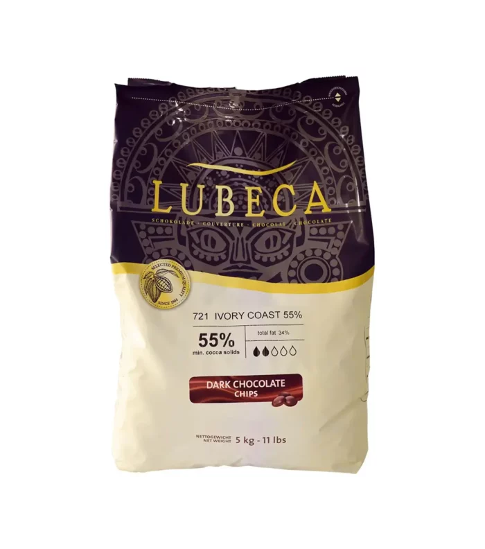 Lubeca Chocolat de couverture noir ivory coast 55%