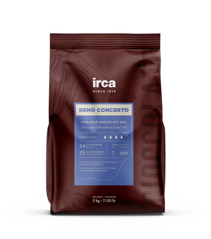 Reno Concerto Latte 34% Chocolat De Couverture Au Lait