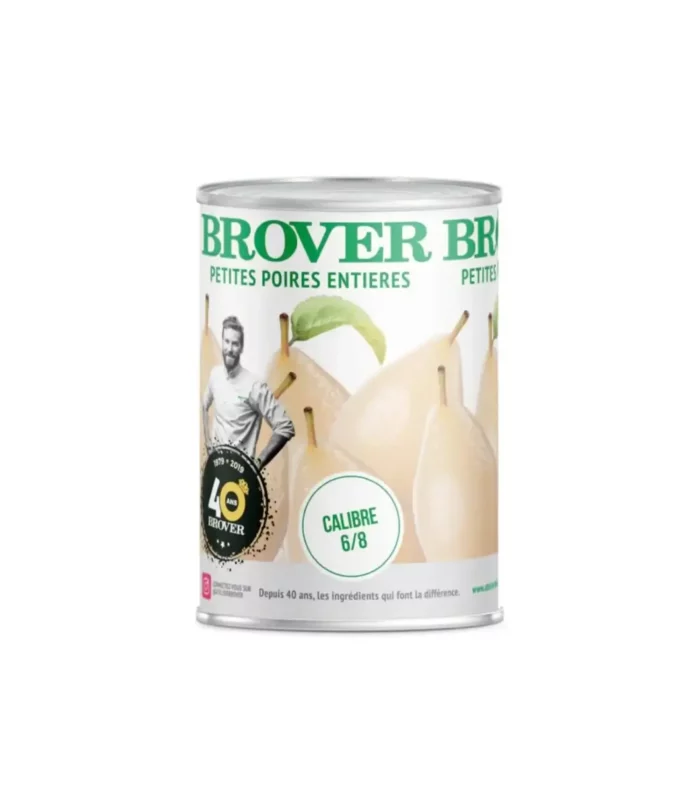 Petites poires entières au sirop BROVER