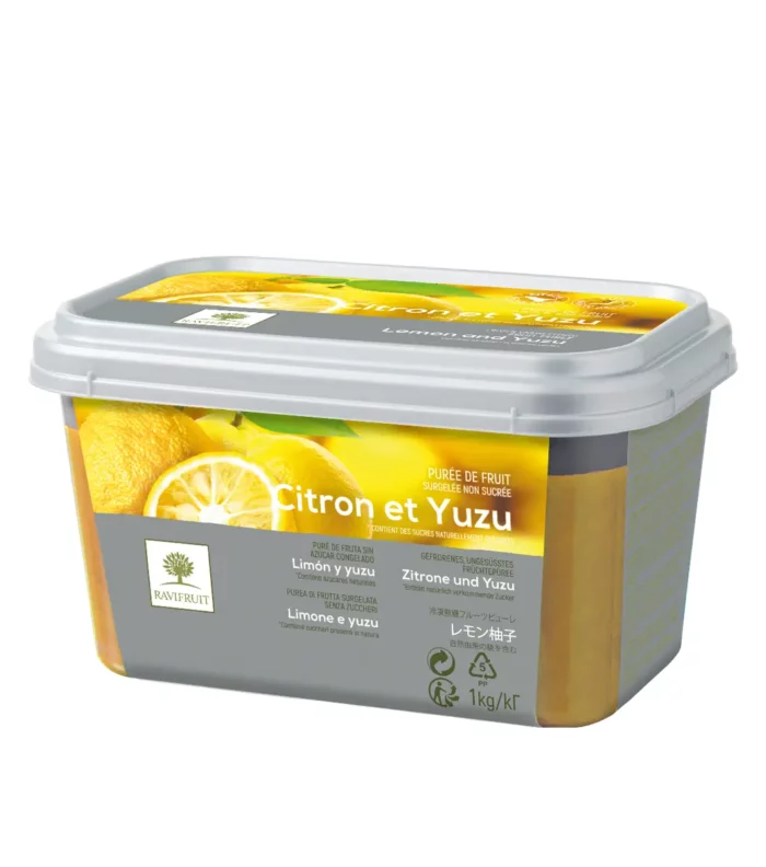 Purée de Citron et Yuzu Surgelée RAVIFRUIT Purée de Citron et Yuzu Surgelée RAVIFRUIT
