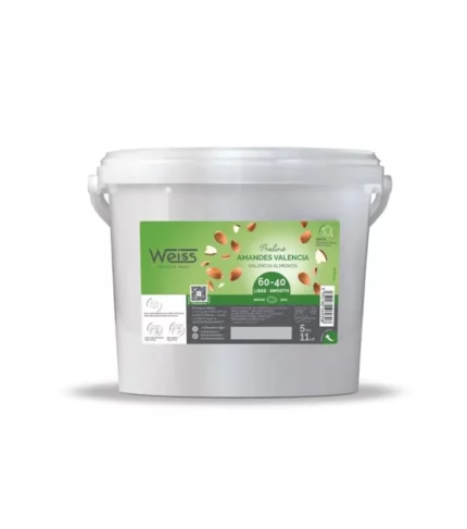 Praliné lisse amandes Valencia 60/40 weiss