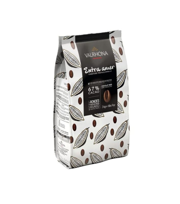 Extra amer 67% - fèves - Valrhona