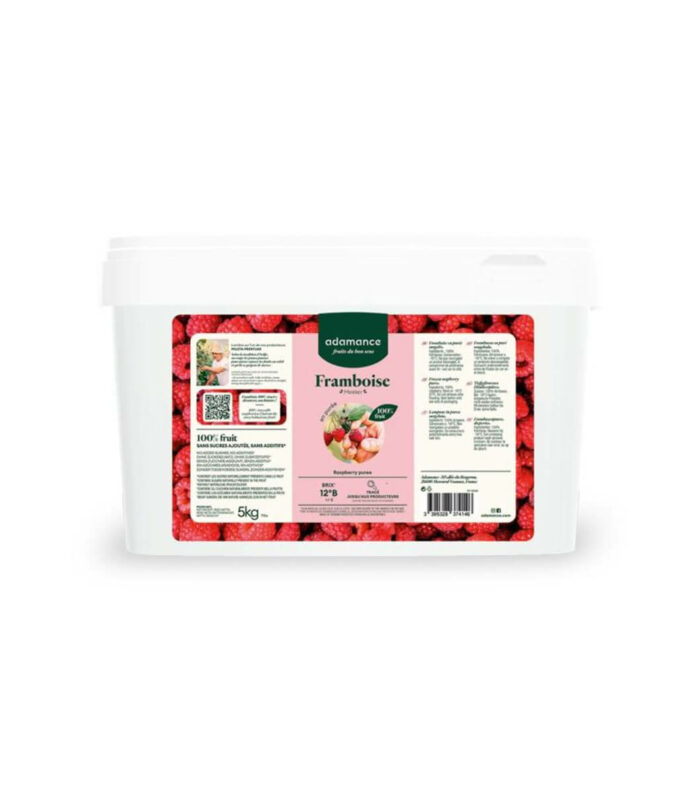 Purée de framboise surgelée 5 kg - Adamance Purée de framboise surgelée 5 kg - Adamance