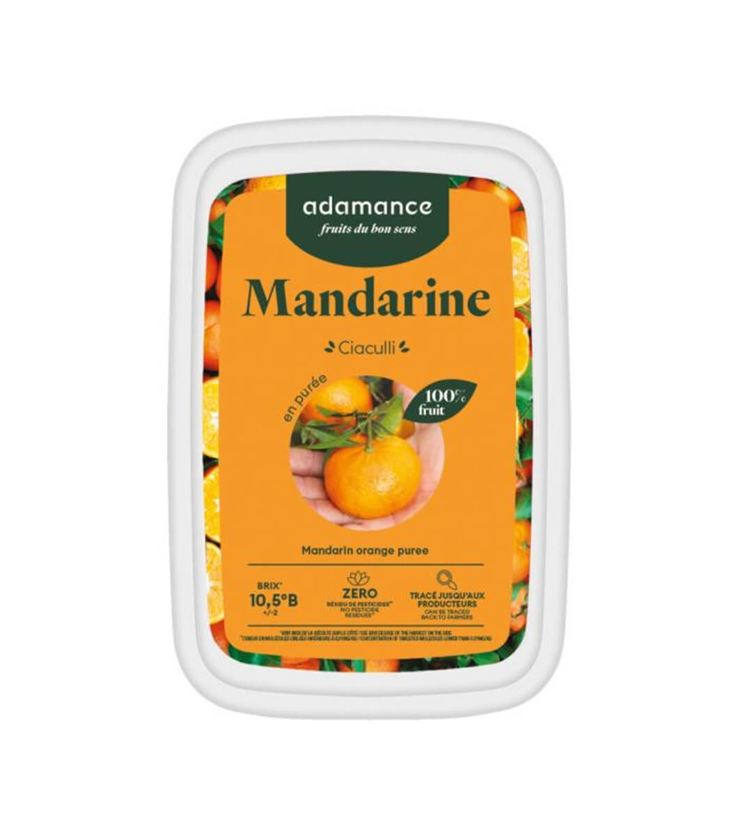 Purée de mandarine surgelée Adamance Purée de mandarine surgelée Adamance
