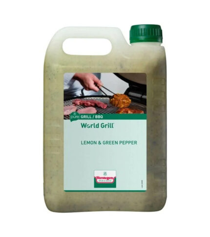 World Grill – Lemon & Green Pepper – Marinade à l’huile – Verstegen