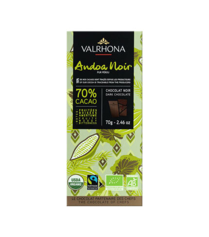 Tablette chocolat noir Andoa Noir 70%