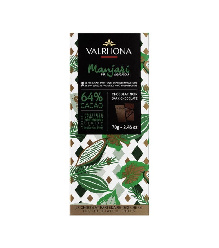 Tablette chocolat noir Manjari 64%