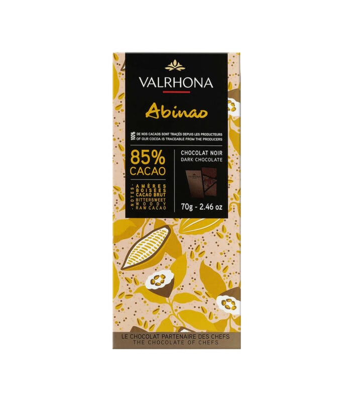 Tablette chocolat noir Abinao 85%