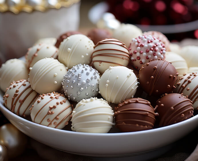 Boule creuse chocolat blanc