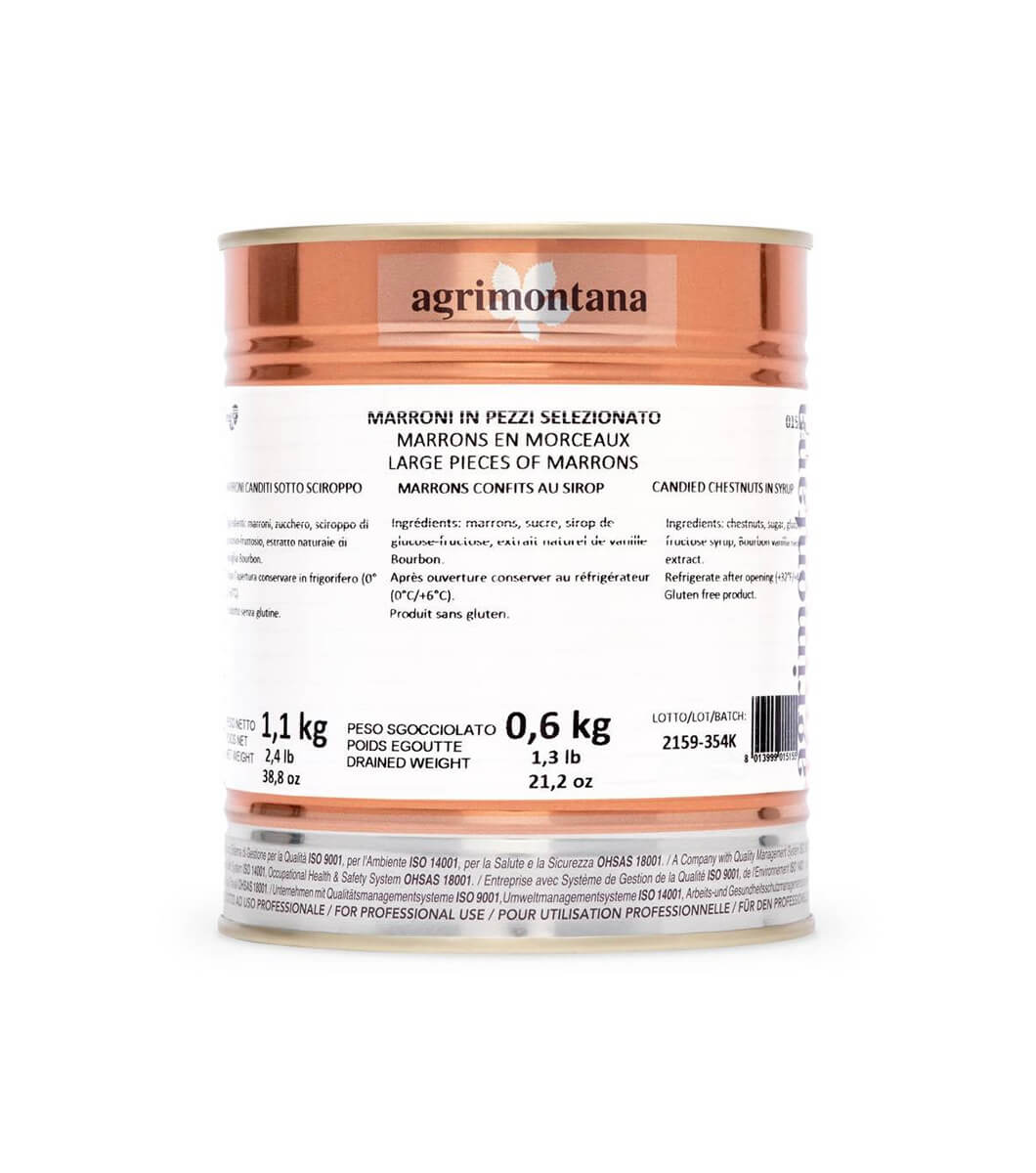 Gros Morceaux de Marrons Confits au Sirop Gros Morceaux de Marrons Confits au Sirop