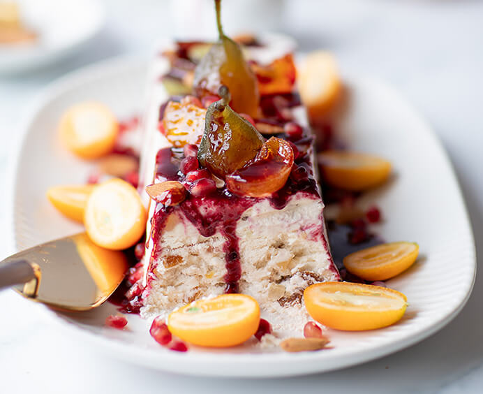 Pâte nougat avec nougat en grains