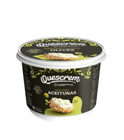 Fromage à la crème aux olives quescrem