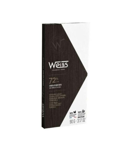 Tablette Chocolat Noir Ebène 72%