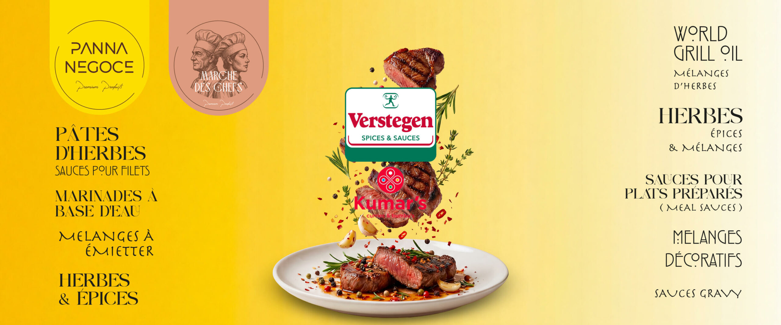 Épices, Assaisonnements, Sauces et Marinades Professionnelles – Verstegen Maroc